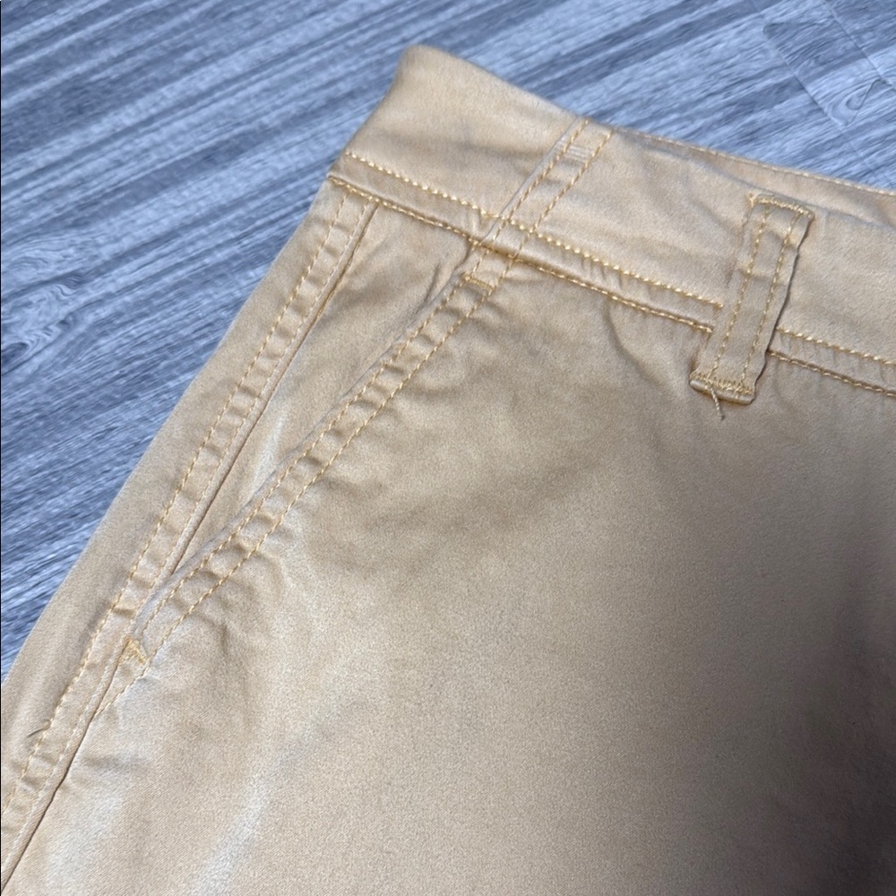 Liverpool Women's Mustard Gold Colored Shorts Size 0/25 - Picture 2 of 6